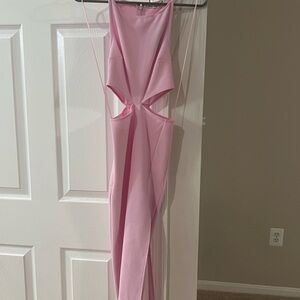 Abercrombie & Fitch Pink Backless Halter Dress